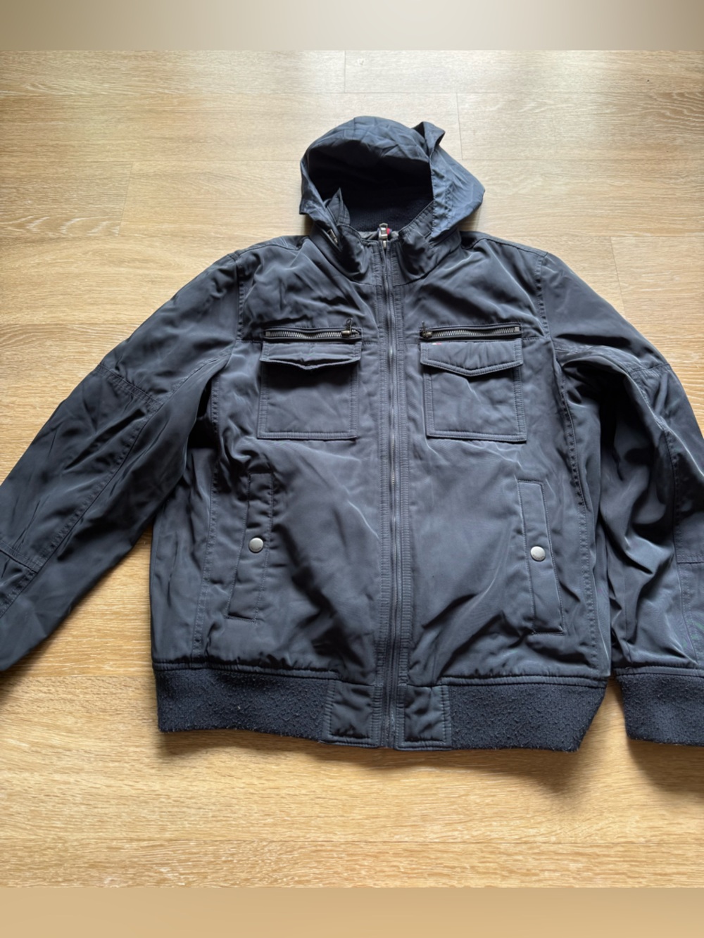Tommy Hilfiger Navy Blue Jacket with Multiple Pockets